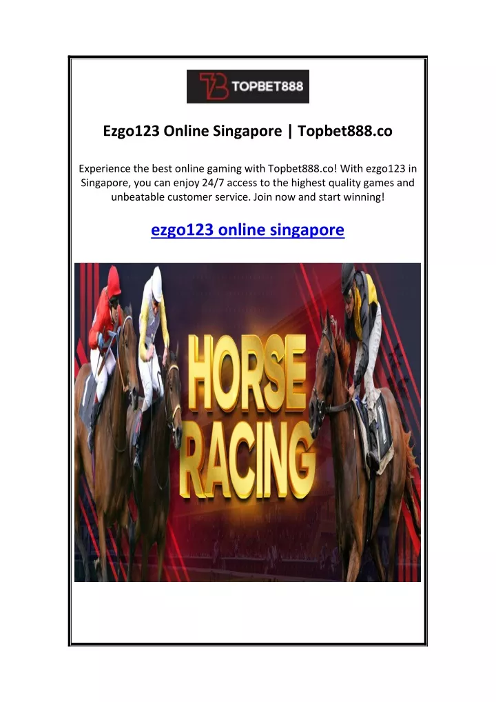 ezgo123 online singapore topbet888 co