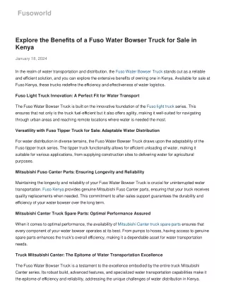 explore-benefits-of-fuso-water-bowser