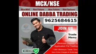 Dabba Trading Account Opening | 96256-84615 | Trade menu