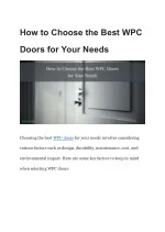 How to Choose the Best WPC Doors for Your Needs - slide 1