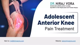 Adolescent Anterior Knee Pain Treatment | Dr Niraj Vora