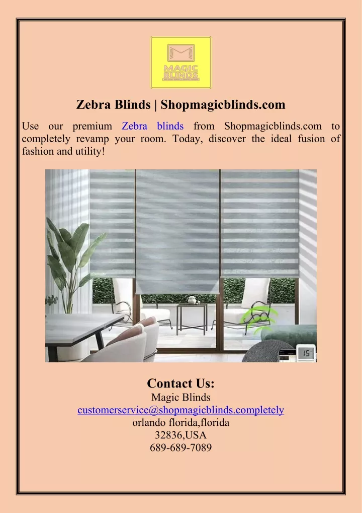 zebra blinds shopmagicblinds com