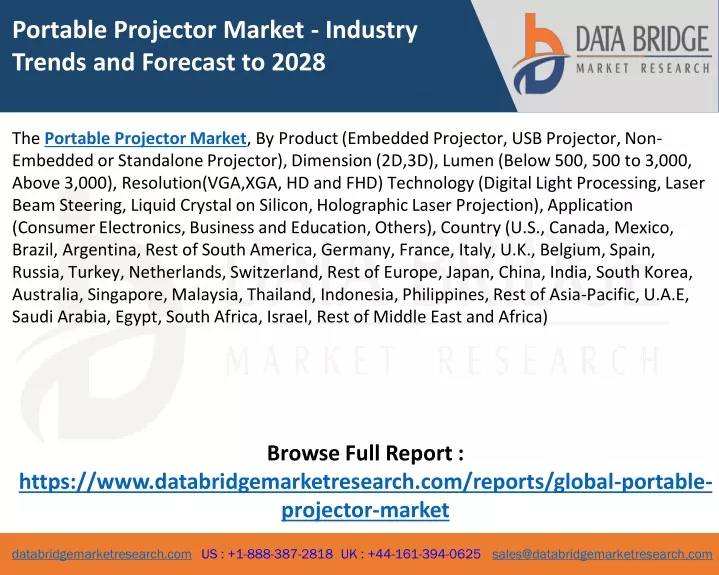 portable projector market industry trends