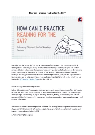 How can I practice reading for the SAT