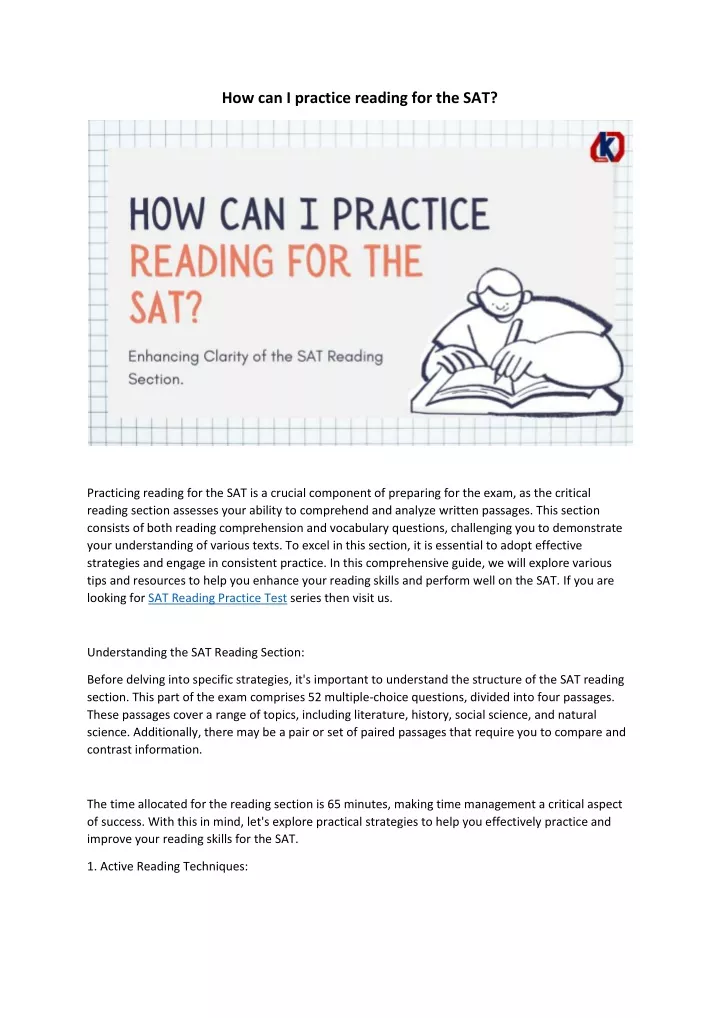 how can i practice reading for the sat