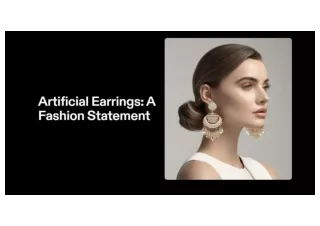 Crafted for You: Noorrani's Customizable Artificial Earrings