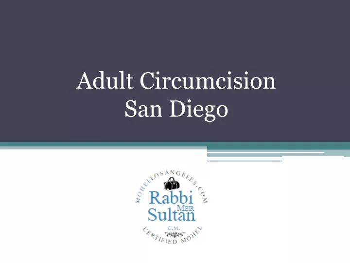 adult circumcision san diego