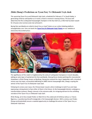 zhilei zhang s predictions on tyson fury