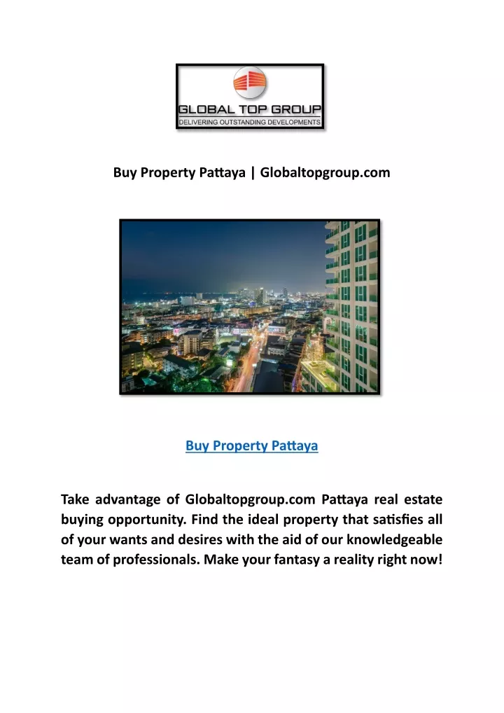 buy property pattaya globaltopgroup com