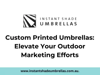 Custom Printed Umbrellas: Elevate Your Outdoor Marketing Efforts