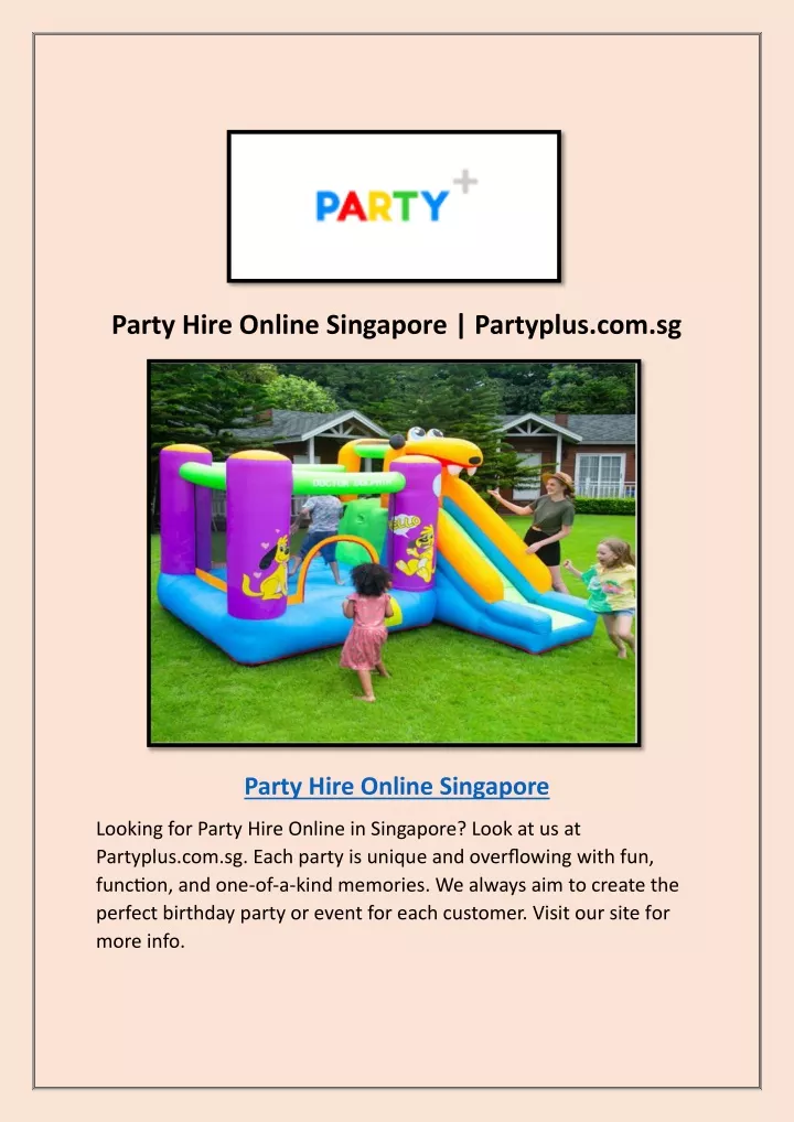 party hire online singapore partyplus com sg