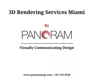 3D Rendering Services Miami