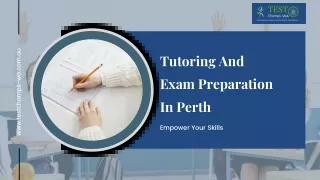 Tutoring And Exam Preparation In Perth - Test Champs-WA