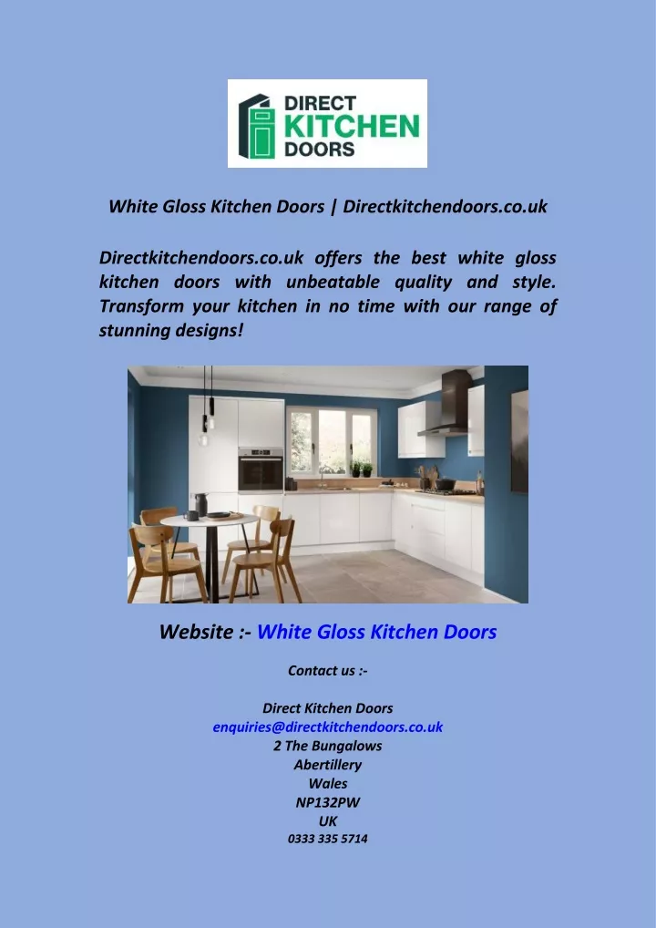 white gloss kitchen doors directkitchendoors co uk