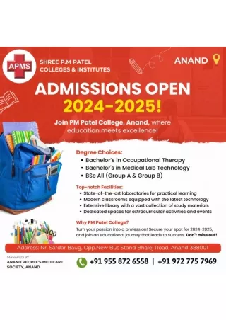 Admissions Open Now For 2024-2025