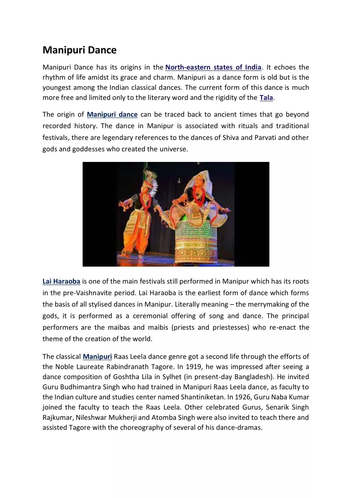 manipuri dance
