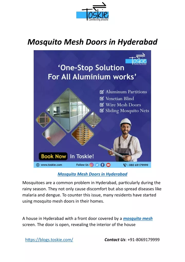 mosquito mesh doors in hyderabad