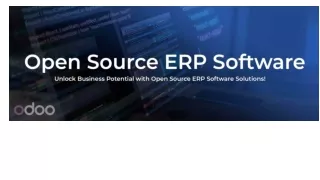 Open Source ERP Software