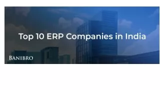 Top ERP Software in India