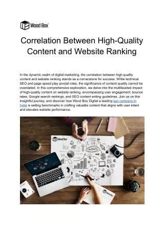 Correlation Between High-Quality Content and Website Ranking
