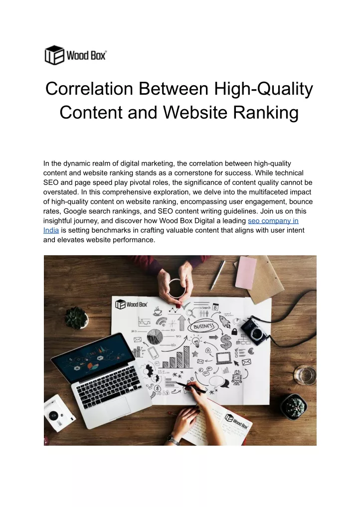 correlation between high quality content