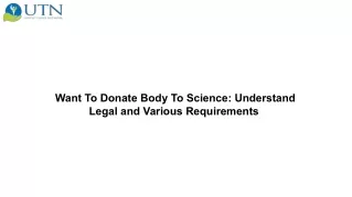 Want To Donate Body To Science Understand Legal and Various Requirements