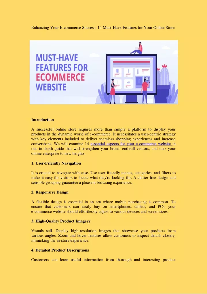 enhancing your e commerce success 14 must have