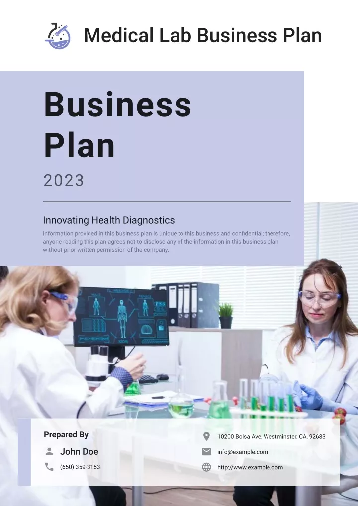medical lab business plan
