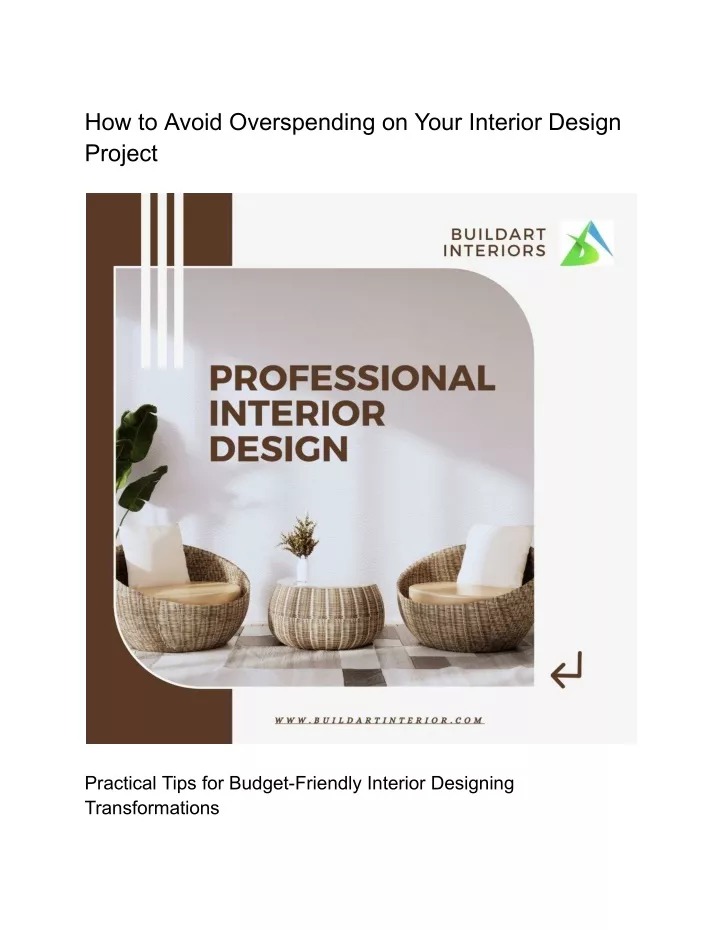 how to avoid overspending on your interior design