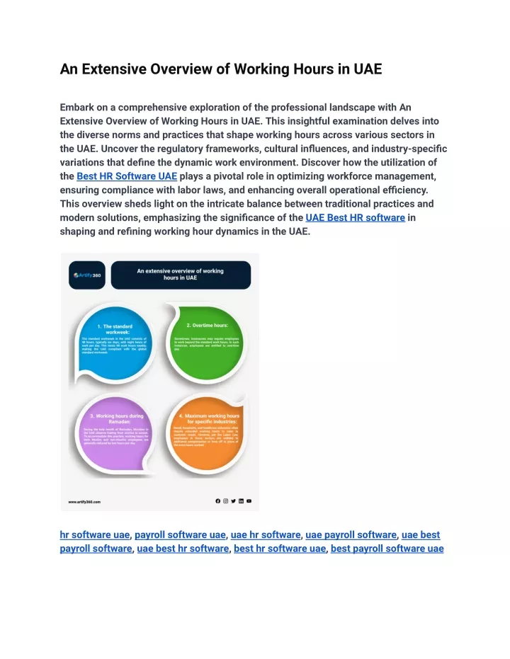 an extensive overview of working hours in uae