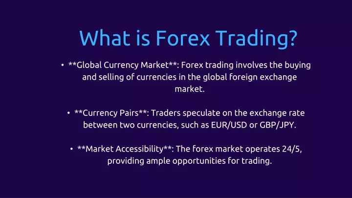 what is forex trading