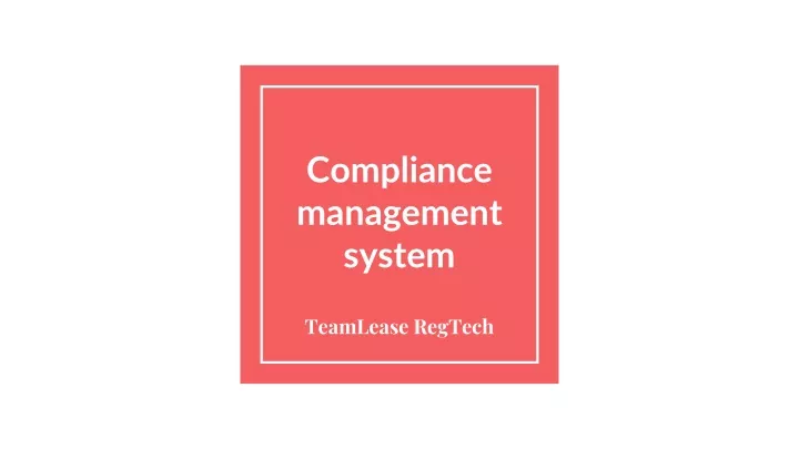 compliance management system