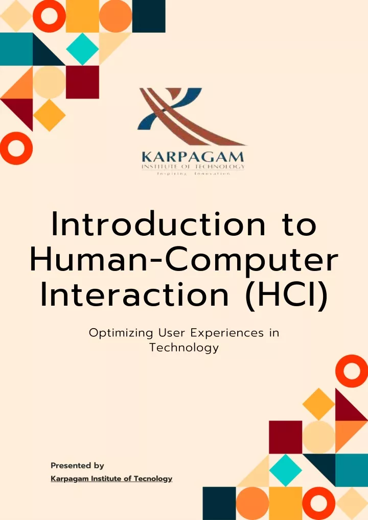 introduction to human computer interaction