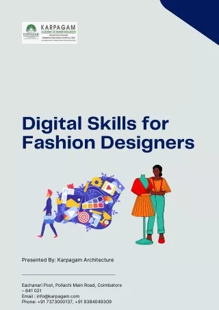Digital skill for fashion Designers - pdf
