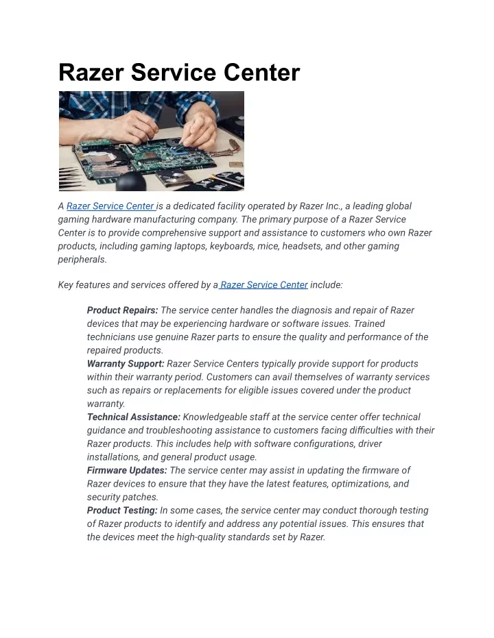 razer service center