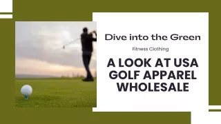 A Look at USA Golf Apparel Wholesale