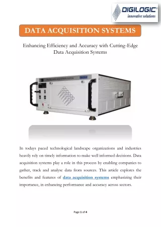 data acquisition systems