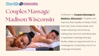 Couples Massage Madison WI | New Life Foot and Body Spa