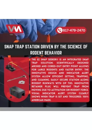 SNAP TRAP STATION DRIVEN BY THE SCIENCE OF RODENT BEHAVIOR