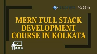 MERN Full Stack Development Course in Kolkata