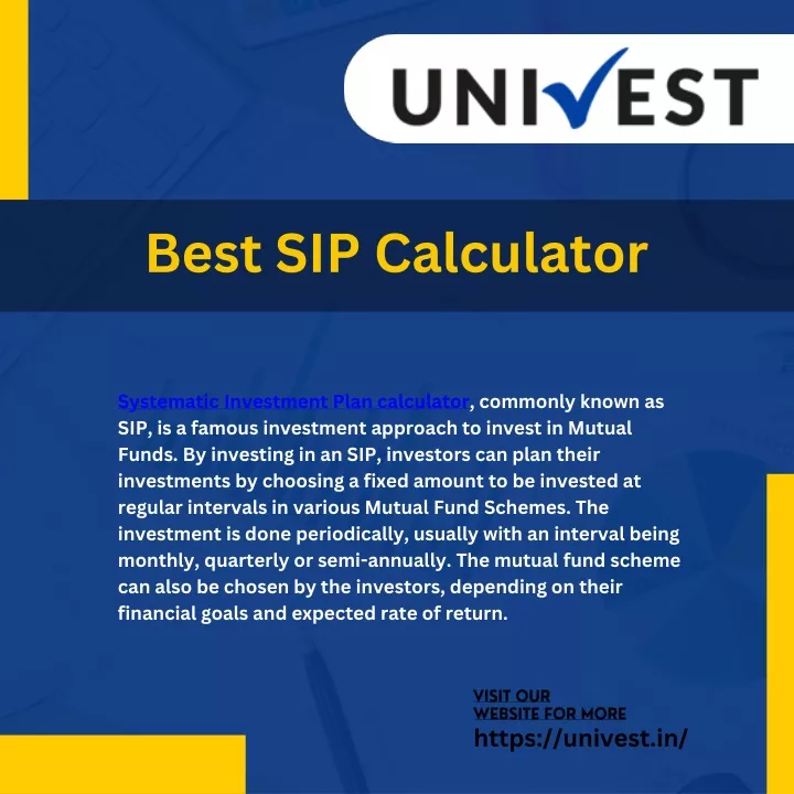 best sip calculator