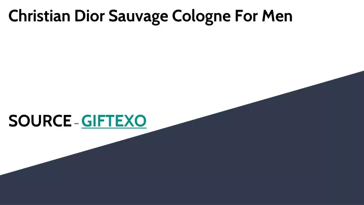 christian dior sauvage cologne for men