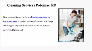Cleaning Services Gaithersburg MD