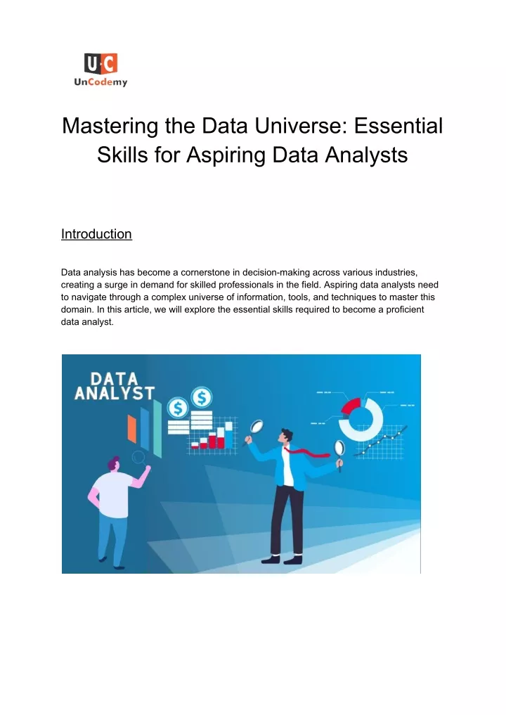 mastering the data universe essential skills