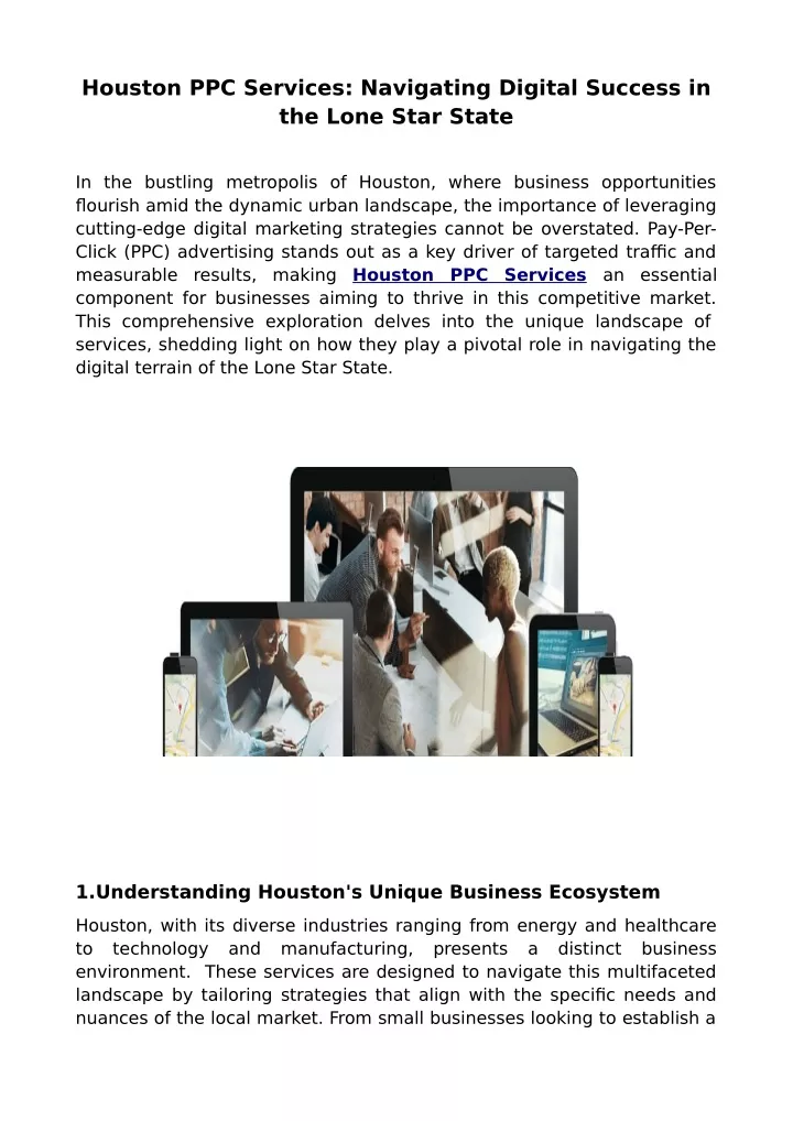 houston ppc services navigating digital success