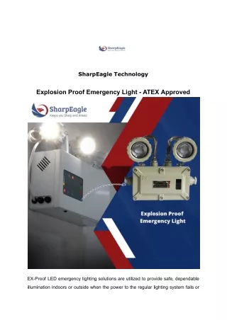 Explosion Proof Emergency Light - ATEX Approved