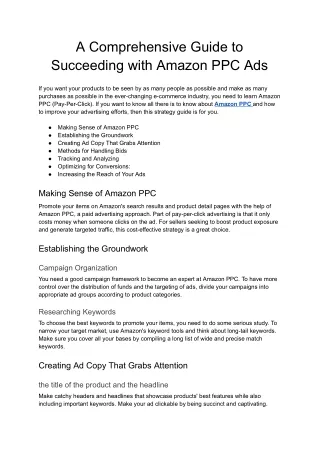 a comprehensive guide to succeeding with amazon