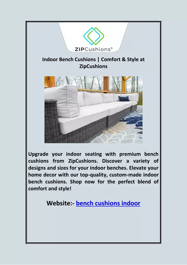 indoor bench cushions comfort style at zipcushions