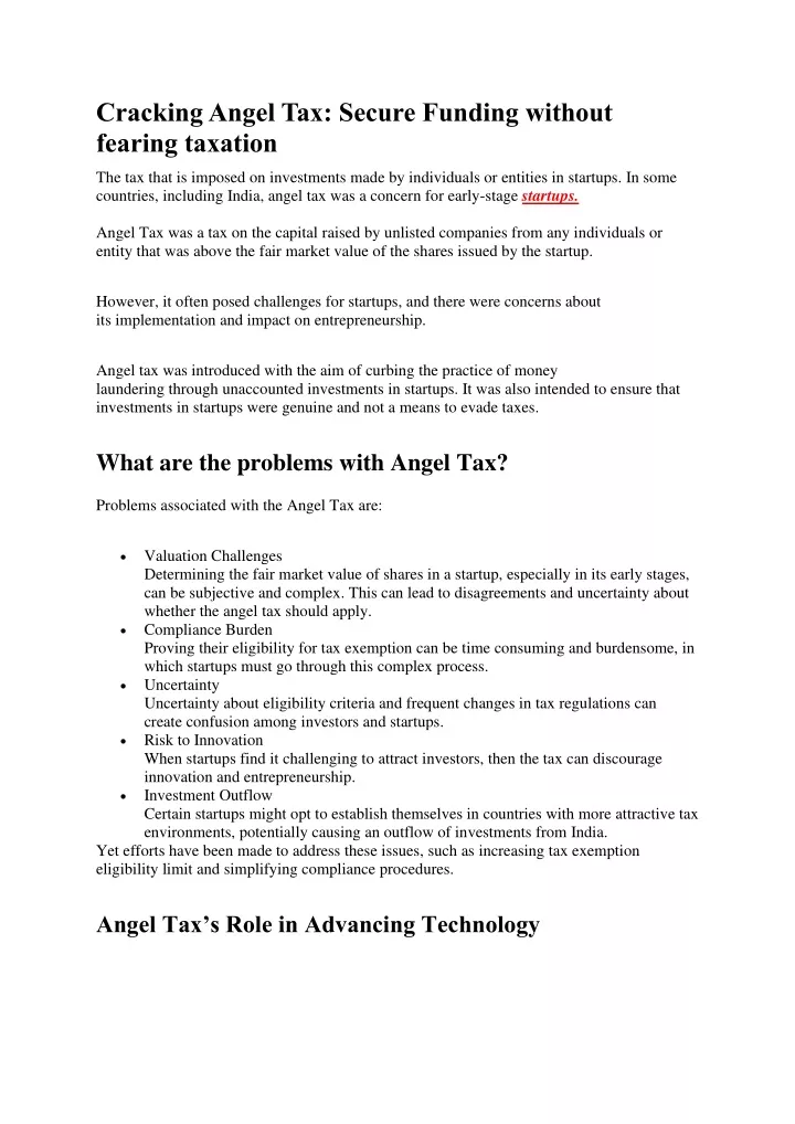 cracking angel tax secure funding without fearing