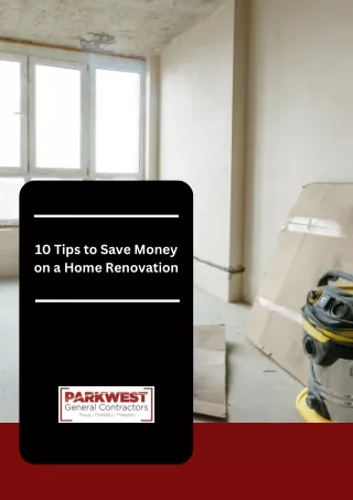 Tips to Save Money on Home Renovation